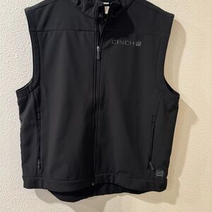 Cinch Black Zip-Up Vest